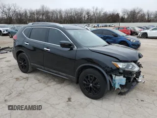 2017 Nissan Rogue SV with VIN 5N1AT2MN4HC738063, listed as a Copart auction lot 43850265 with 133,039 mi miles and Salvage Title. Bid and sale history available at carsss.com. Image 4.