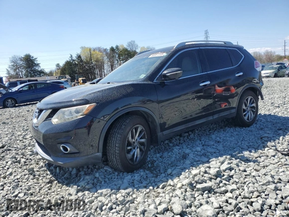 2015 Nissan Rogue SL with VIN 5N1AT2MT5FC757054, listed as a Copart auction lot 50357205 with 179,112 mi miles and Salvage Title. Bid and sale history available at carsss.com. Image 1.