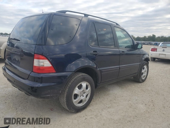 2002 Mercedes-Benz M-Class with VIN 4JGAB54E02A362341, listed as a Copart auction lot 81899714 with 179,361 mi miles and Salvage Title. Bid and sale history available at carsss.com. Image 3.