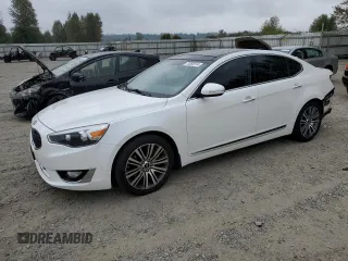 2014 Kia Cadenza Premium with VIN KNALN4D75E5162825, listed as a Copart auction lot 71092014 with 99,637 mi miles and Salvage Title. Bid and sale history available at carsss.com. Image 1.