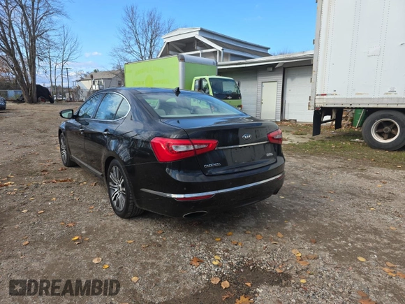 2014 Kia Cadenza Premium with VIN KNALN4D75E5136029, listed as a Copart auction lot 79886554 with 128,333 mi miles and Clean Title. Bid and sale history available at carsss.com. Image 3.