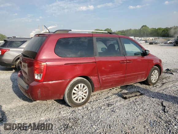 2012 Kia Sedona LX with VIN KNDMG4C72C6432927, listed as a Copart auction lot 53354785 with 280,798 mi miles and Clean Title. Bid and sale history available at carsss.com. Image 3.