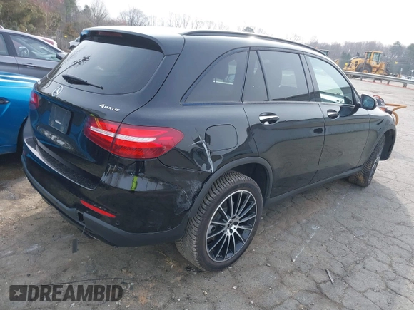 2018 Mercedes-Benz GLC with VIN WDC0G4KB9JV074128, listed as a IAAI auction lot 41793026 with 46,669 mi miles. Bid and sale history available at carsss.com. Image 4.