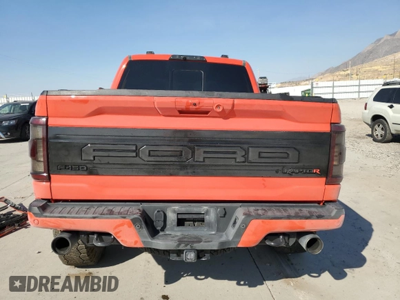 2023 Ford F-150 Raptor with VIN 1FTFW1RJ6PFA30640, listed as a Copart auction lot 76242254 with Not Provided miles and Salvage Title. Bid and sale history available at DreamBid. Image 6.