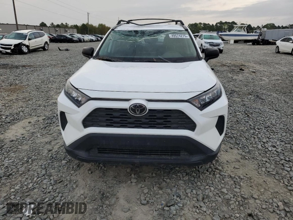 2020 Toyota RAV4 LE with VIN 2T3H1RFV7LC077957, listed as a Copart auction lot 49574275 with 56,650 mi miles and Salvage Title. Bid and sale history available at carsss.com. Image 5.