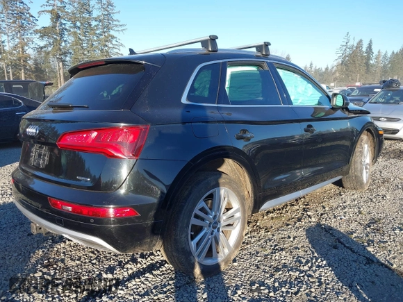 2019 Audi Q5 Premium Plus with VIN WA1BNAFY7K2051011, listed as a IAAI auction lot 41403581 with 1 mi miles. Bid and sale history available at carsss.com. Image 4.