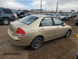 2009 Kia Spectra LX z VIN KNAFE222195652337, wystawiony jako Copart lot #45874605 z przebiegiem 141 149 mil mil oraz Szkoda całkowita • Salvage title. Historia ofert i sprzedaży dostępna na DreamBid. Obrazek 3.