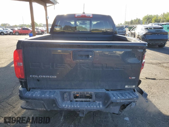 2022 Chevrolet Colorado 4WD Z71 with VIN 1GCGTDENXN1273532, listed as a Copart auction lot 57910055 with 36,223 mi miles and Salvage title. Bid and sale history available at DreamBid. Image 6.
