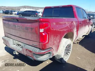 2021 Chevrolet Silverado 1500 RST with VIN 1GCUYEETXMZ357052, listed as a IAAI auction lot 41575373 with 100,022 mi miles. Bid and sale history available at carsss.com. Image 4.