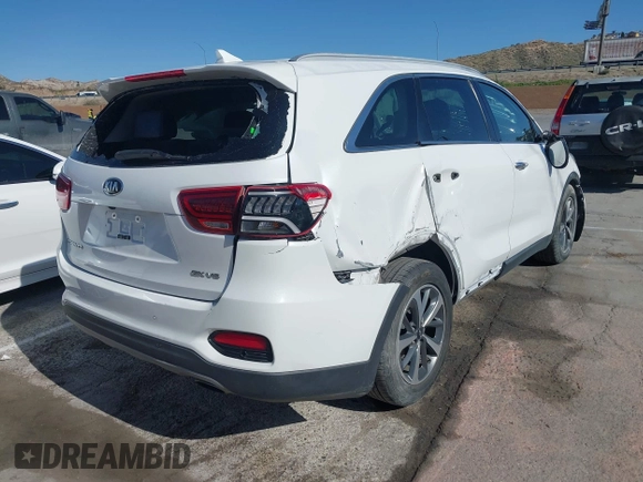 2019 Kia Sorento EX Sport with VIN 5XYPH4A54KG537153, listed as a IAAI auction lot 41960025 with Not provided miles and . Bid and sale history available at DreamBid. Image 4.