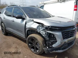 2025 Chevrolet Equinox AWD LT with VIN 3GNAXPEG0SL113667, listed as a IAAI auction lot 41902544 with 15,997 mi miles. Bid and sale history available at carsss.com. Image 1.