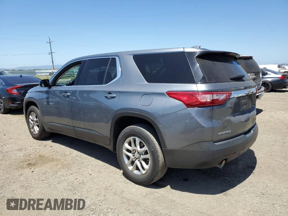 2020 Chevrolet Traverse LS z VIN 1GNERFKW8LJ292177, wystawiony jako Copart lot #56173015 z przebiegiem 67 821 mil mil oraz Szkoda całkowita • Salvage title. Historia ofert i sprzedaży dostępna na DreamBid. Obrazek 2.