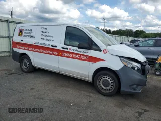 2020 Mercedes-Benz Metris Cargo with VIN WD3PG2EA4L3658585, listed as a Copart auction lot 64163654 with 53,643 mi miles and Salvage Title. Bid and sale history available at carsss.com. Image 4.