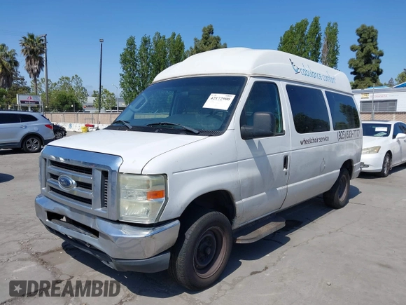 2010 Ford Econoline Cargo Commercial with VIN 1FTNE1EW0ADB02760, listed as a IAAI auction lot 42172900 with 503,058 mi miles. Bid and sale history available at carsss.com. Image 6.