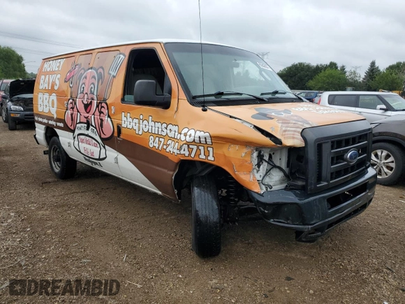 2008 Ford Econoline Passenger XL with VIN 1FBNE31L68DB00260, listed as a Copart auction lot 65607074 with 204,530 mi miles and Salvage Title. Bid and sale history available at carsss.com. Image 4.