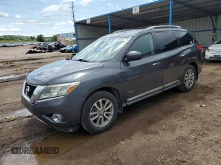 2014 Nissan Pathfinder Platinum Hybrid with VIN 5N1CR2MM5EC642694, listed as a Copart auction lot 60140935 with 145,853 mi miles and Clean title. Bid and sale history available at DreamBid. Image 1.