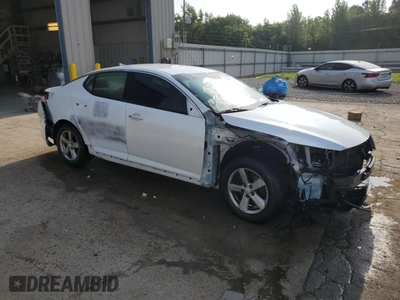 2015 Kia Optima LX with VIN 5XXGM4A71FG425904, listed as a Copart auction lot 59756495 with 143,664 mi miles and Salvage title. Bid and sale history available at DreamBid. Image 4.