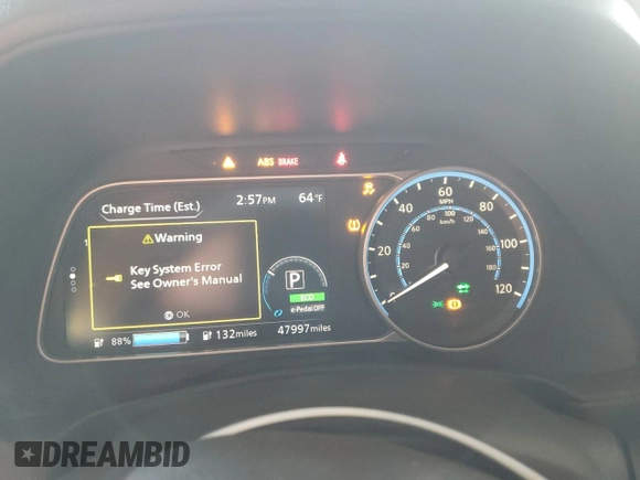 2018 Nissan LEAF SL with VIN 1N4AZ1CP3JC300999, listed as a Copart auction lot 89209415 with 47,997 mi miles and Salvage Title. Bid and sale history available at DreamBid. Image 9.