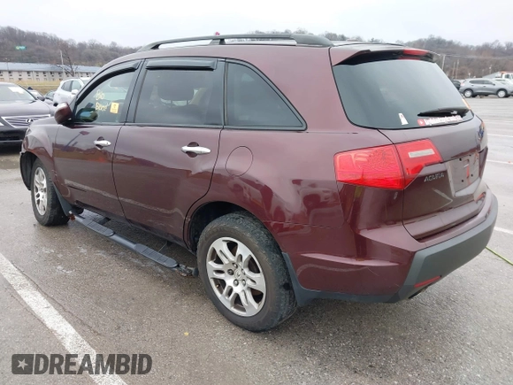 2009 Acura MDX Tech Pkg with VIN 2HNYD28649H532527, listed as a IAAI auction lot 41185878 with 1 mi miles. Bid and sale history available at carsss.com. Image 3.