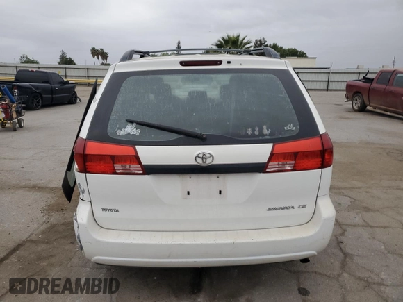 2004 Toyota Sienna CE with VIN 5TDZA23C34S157840, listed as a Copart auction lot 53587455 with 168,925 mi miles and Salvage Title. Bid and sale history available at carsss.com. Image 6.