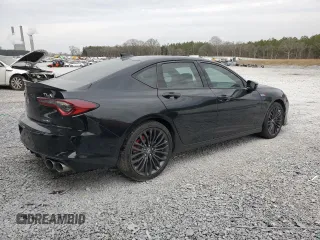 2021 Acura TLX Type S with VIN 19UUB7F05MA000654, listed as a Copart auction lot 46806005 with 65,022 mi miles and Salvage Title. Bid and sale history available at carsss.com. Image 3.