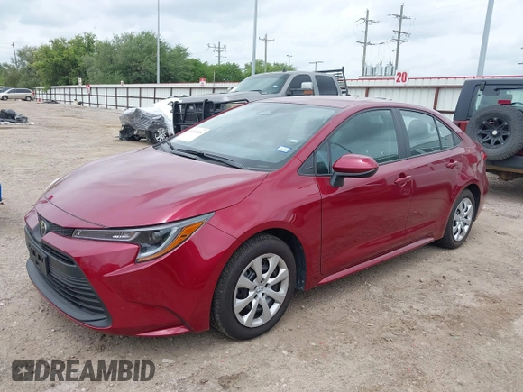 2025 Toyota Corolla LE with VIN 5YFB4MDE6SP256565, listed as a IAAI auction lot 42131314 with 4,091 mi miles. Bid and sale history available at carsss.com. Image 17.