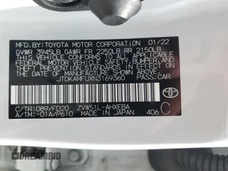 2022 Toyota Prius L Eco with VIN JTDKAMFUXN3169360, listed as a Copart auction lot 53903215 with 46,359 mi miles and Salvage Title. Bid and sale history available at carsss.com. Image 12.