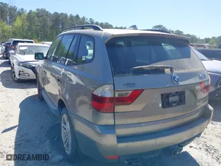 2008 BMW X3 3.0si with VIN WBXPC93418WJ23343, listed as a IAAI auction lot 42062040 with 131,647 mi miles. Bid and sale history available at carsss.com. Image 3.
