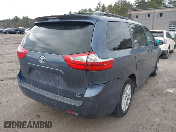 2017 Toyota Sienna LE with VIN 5TDJZ3DC8HS160748, listed as a IAAI auction lot 41327151 with 342,006 mi miles. Bid and sale history available at carsss.com. Image 4.