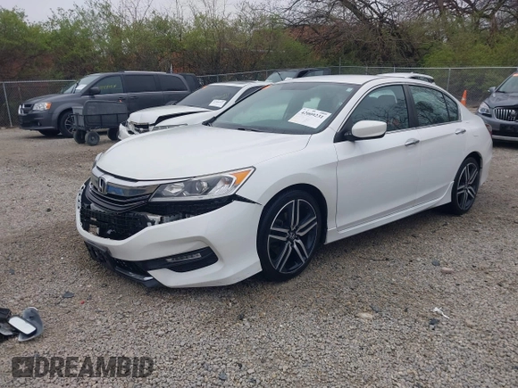 2017 Honda Accord Sport with VIN 1HGCR2F58HA106043, listed as a IAAI auction lot 42009231 with 95,948 mi miles. Bid and sale history available at carsss.com. Image 20.