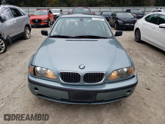 2003 BMW 3 Series 330xi with VIN WBAEW53463PG21285, listed as a Copart auction lot 72724944 with 193,580 mi miles and Clean Title. Bid and sale history available at carsss.com. Image 5.
