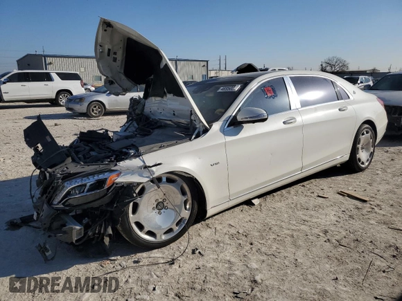 2017 Mercedes-Benz S with VIN WDDUX7GB3HA323645, listed as a Copart auction lot 46950295 with Not Provided miles and Salvage Title. Bid and sale history available at DreamBid. Image 1.
