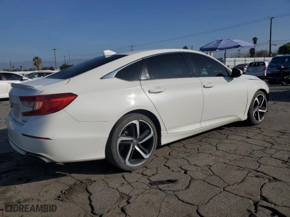 2020 Honda Accord Sedan Sport with VIN 1HGCV1F39LA111796, listed as a Copart auction lot 45382865 with 92,695 mi miles and Salvage Title. Bid and sale history available at carsss.com. Image 3.