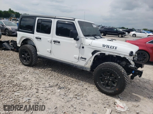 2021 Jeep Wrangler Unlimited Sport S с VIN 1C4HJXDN8MW678979, выставлен на аукционе Copart как лот 57180015 с пробегом 43 335 миль миль и Списание • Salvage title. История ставок и продаж доступна на DreamBid. Изображение 4.