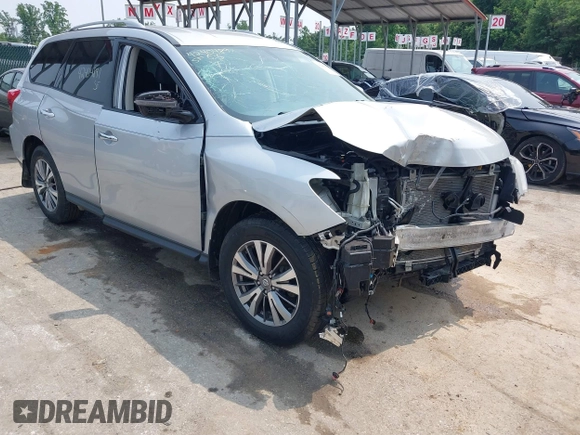 2019 Nissan Pathfinder S with VIN 5N1DR2MM8KC622567, listed as a IAAI auction lot 42404897 with 87,955 mi miles and . Bid and sale history available at DreamBid. Image 6.