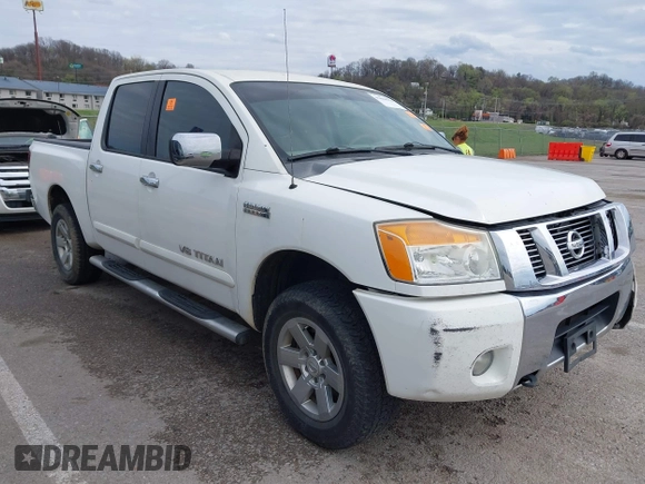 2011 Nissan Titan SL with VIN 1N6AA0EC7BN313599, listed as a IAAI auction lot 41888934 with 182,894 mi miles. Bid and sale history available at carsss.com. Image 1.