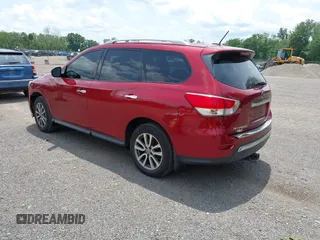 2014 Nissan Pathfinder S z VIN 5N1AR2MM6EC699851, wystawiony jako IAAI lot #42560019 z przebiegiem 186 627 mil mil oraz . Historia ofert i sprzedaży dostępna na DreamBid. Obrazek 3.