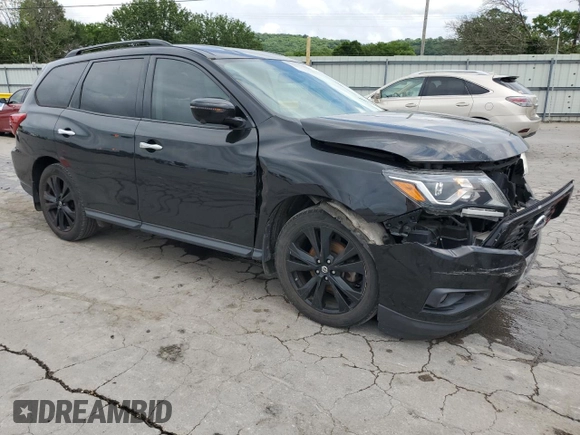 2018 Nissan Pathfinder S with VIN 5N1DR2MN7JC654997, listed as a Copart auction lot 61144015 with 141,732 mi miles and Salvage title. Bid and sale history available at DreamBid. Image 4.