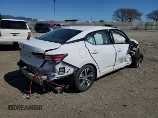 2022 Nissan Sentra SV with VIN 3N1AB8CV5NY312108, listed as a Copart auction lot 49661595 with Not Provided miles and Salvage Title. Bid and sale history available at carsss.com. Image 3.