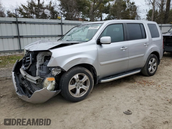 2014 Honda Pilot EX-L with VIN 5FNYF3H58EB004714, listed as a Copart auction lot 42533085 with 105,879 mi miles and Salvage Title. Bid and sale history available at DreamBid. Image 1.