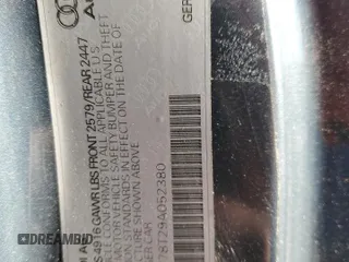 2009 Audi S5 z VIN WAURV78T29A052380, wystawiony jako Copart lot #87357594 z przebiegiem 73 739 mil mil oraz Czysty tytuł • Clean title. Historia ofert i sprzedaży dostępna na DreamBid. Obrazek 12.