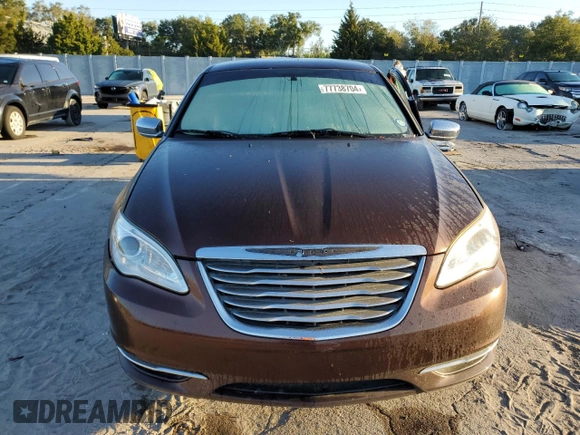 2012 Chrysler 200 Limited with VIN 1C3CCBCB3CN293031, listed as a Copart auction lot 77738704 with 130,398 mi miles and Salvage Title. Bid and sale history available at DreamBid. Image 5.