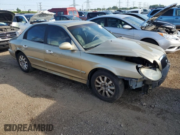 2004 Hyundai Sonata GLS with VIN KMHWF35H94A018047, listed as a Copart auction lot 62690804 with 176,336 mi miles and Salvage Title. Bid and sale history available at carsss.com. Image 4.
