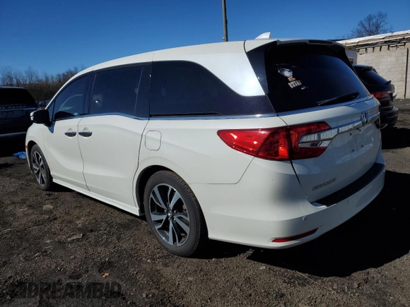 2019 Honda Odyssey Elite with VIN 5FNRL6H93KB072349, listed as a Copart auction lot 47369135 with 34,533 mi miles and Salvage Title. Bid and sale history available at DreamBid. Image 2.
