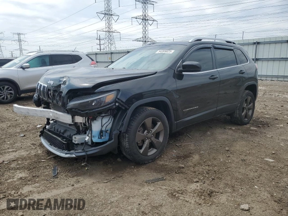 2019 Jeep Cherokee Limited z VIN 1C4PJMDX2KD308860, wystawiony jako Copart lot #54205025 z przebiegiem 65 492 mil mil oraz Szkoda całkowita • Salvage title. Historia ofert i sprzedaży dostępna na DreamBid. Obrazek 1.