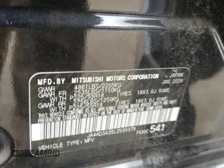 2020 Mitsubishi Outlander SE with VIN JA4AD3A35LZ030379, listed as a Copart auction lot 55917925 with 104,748 mi miles and Salvage title. Bid and sale history available at DreamBid. Image 13.