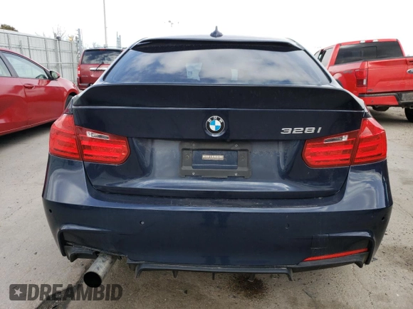 2015 BMW 3 Series 328i with VIN WBA3A5G51FNS87205, listed as a Copart auction lot 47498005 with 65,523 mi miles and Salvage Title. Bid and sale history available at DreamBid. Image 6.