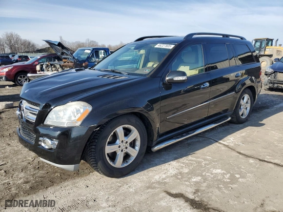 2007 Mercedes-Benz GL-Class with VIN 4JGBF71E87A228502, listed as a Copart auction lot 46227805 with NaN miles and Salvage Title. Bid and sale history available at carsss.com. Image 1.