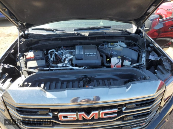 2023 GMC Sierra 1500 AT4 with VIN 1GTUUEE86PZ149679, listed as a Copart auction lot 53154385 with 36,826 mi miles and Salvage title. Bid and sale history available at DreamBid. Image 11.