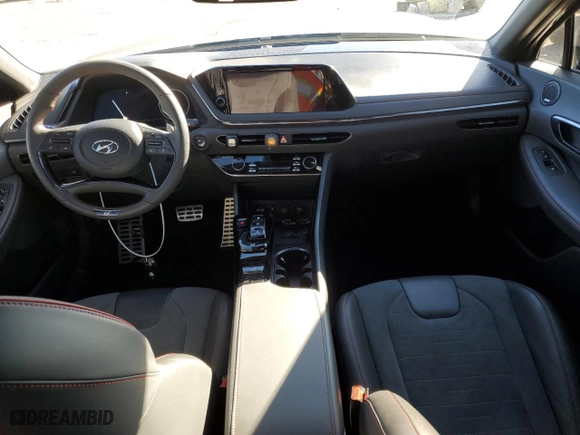 2023 Hyundai Sonata N Line with VIN KMHL14JC1PA279520, listed as a Copart auction lot 42113715 with 17,807 mi miles and Salvage Title. Bid and sale history available at carsss.com. Image 8.